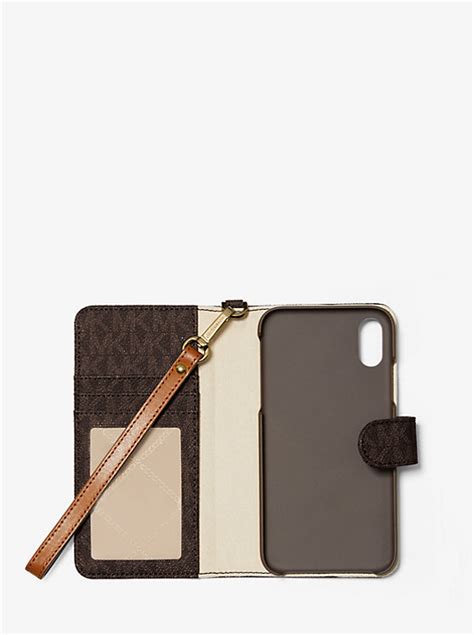 michael kors telefoonhoesjes iphone xr|Logo Stripe Wristlet Folio Case For iPhone XR .